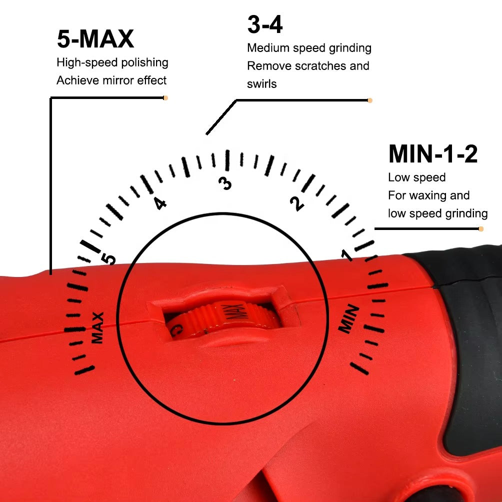 Gardnovia ProShine 1100W Variable-Speed Polisher