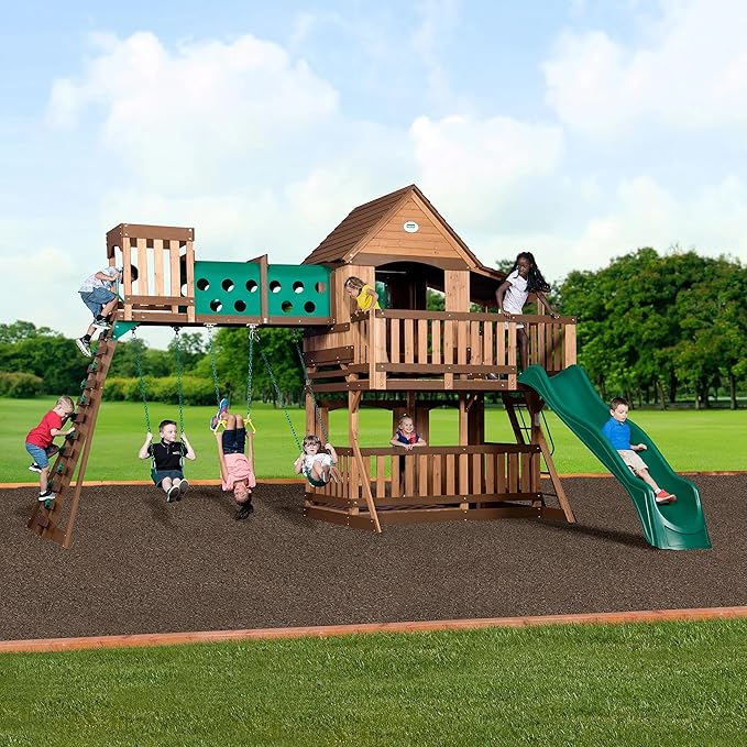 Gardnovia Woodridge Elite Backyard Swing Set