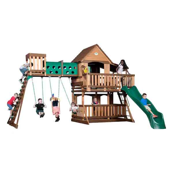 Gardnovia Woodridge Elite Backyard Swing Set