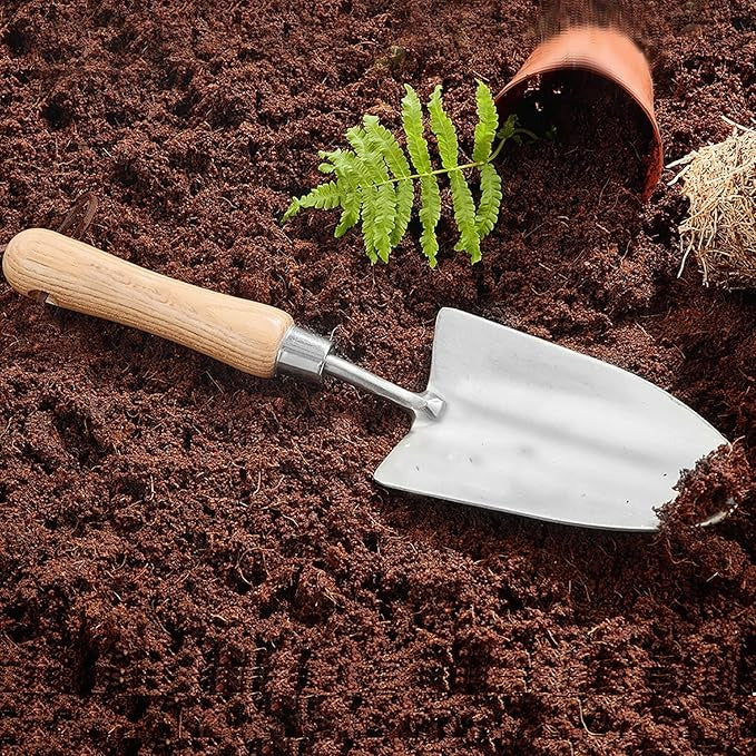 Gardnovia Ergonomic Stainless Steel Garden Trowel