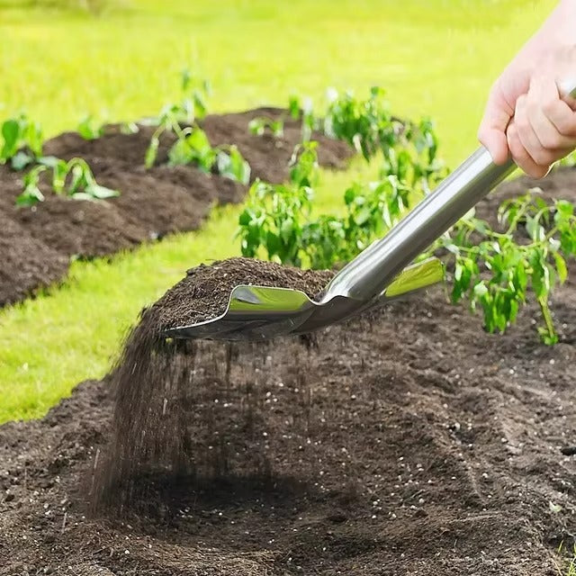 Gardnovia Stainless Steel Pointed Garden Shovel