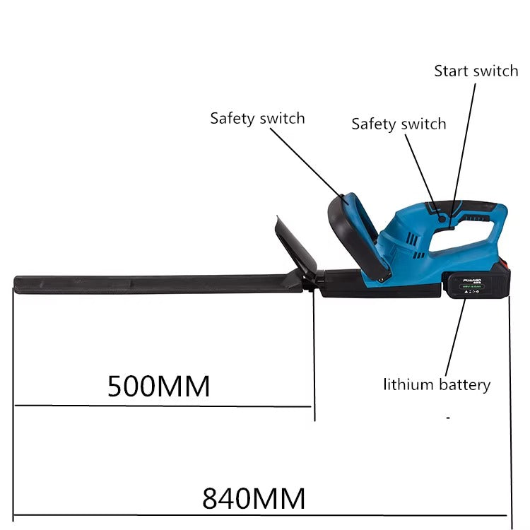 Gardnovia Dual-Blade Cordless Hedge Trimmer Pro