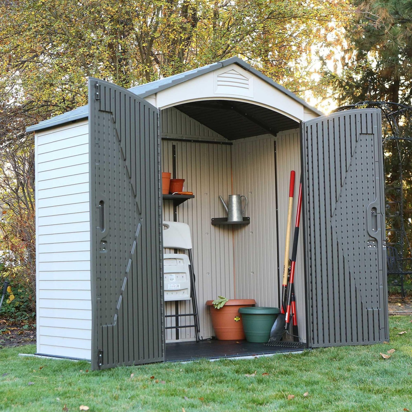 Lifetime 7 Ft. X 4.5 Ft. Outdoor Storage Shed – 60057 - Image 3