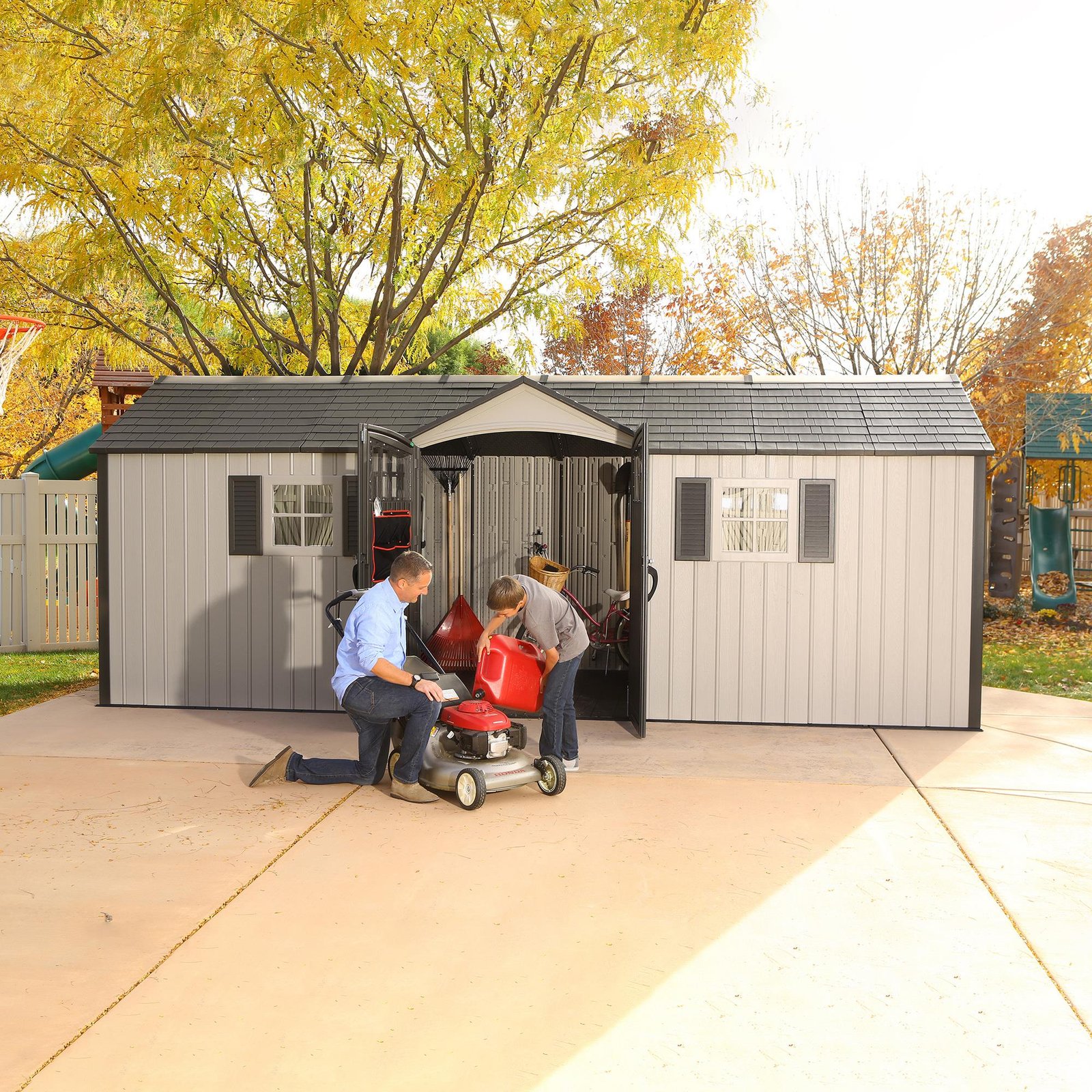 Lifetime 20 Ft. x 8 Ft. Outdoor Storage Shed – 60127 - Image 6