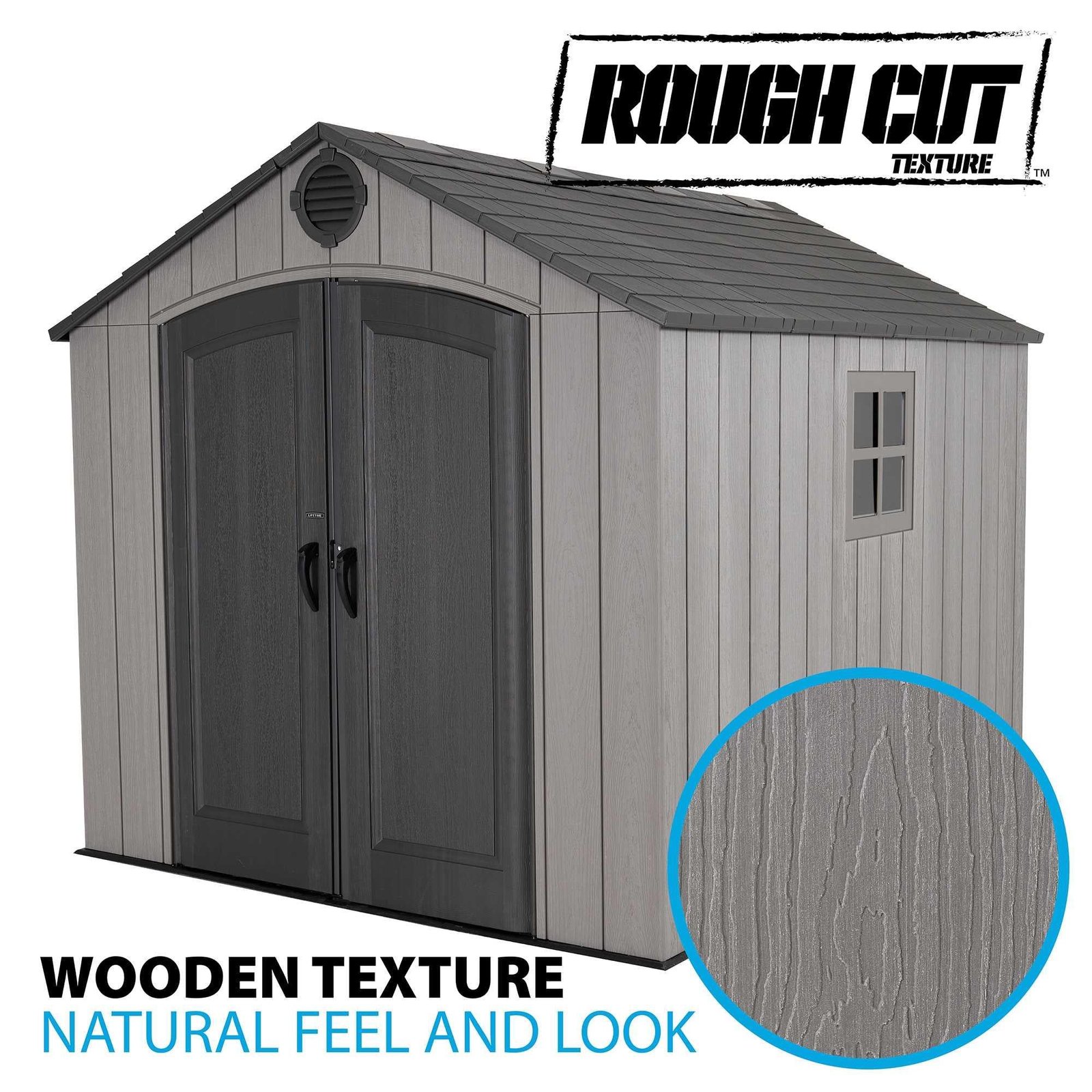 Lifetime 8 Ft. X 10 Ft. Outdoor Storage Shed – 60356 - Image 2
