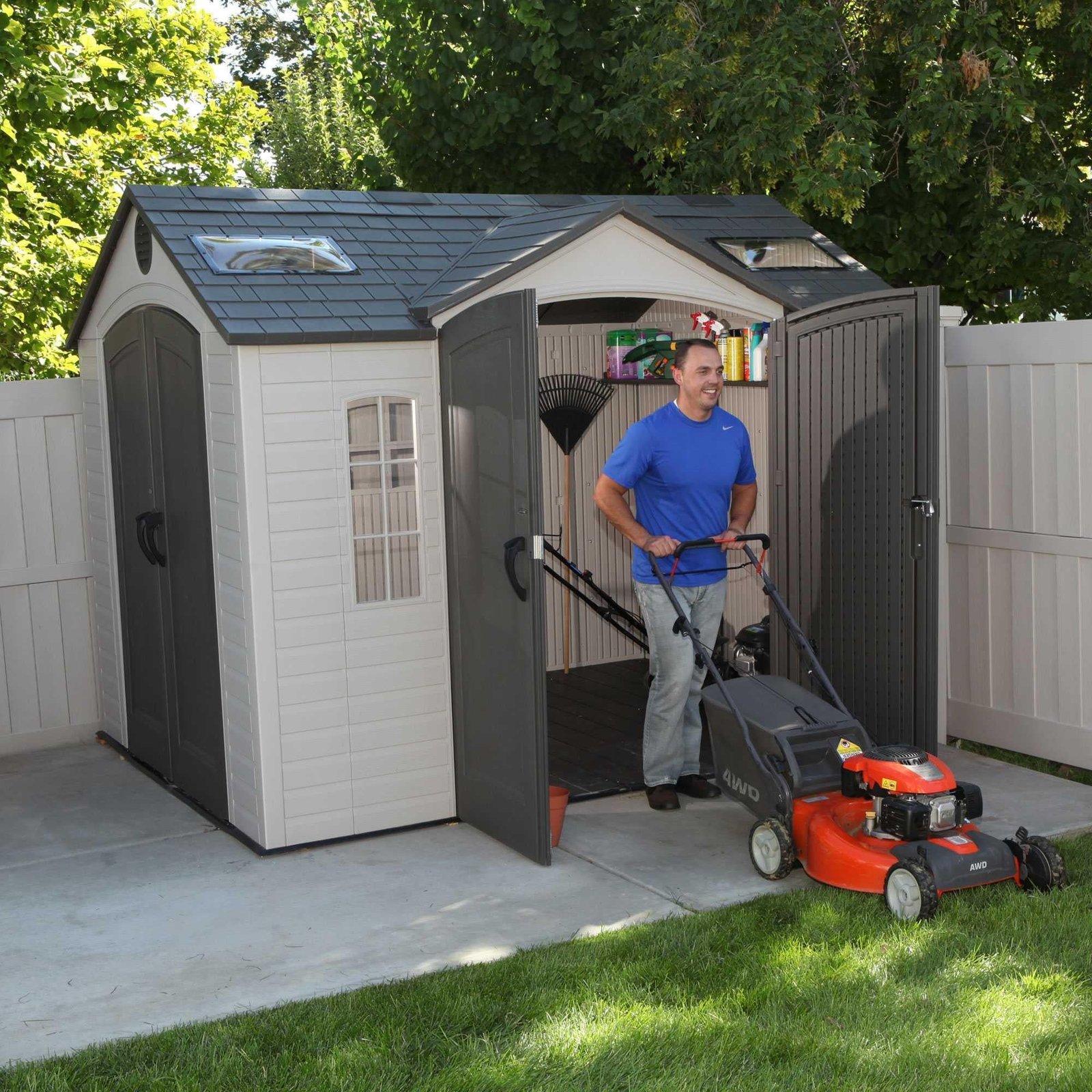Lifetime 10 Ft. X 8 Ft. Outdoor Storage Shed – 60001 - Image 2