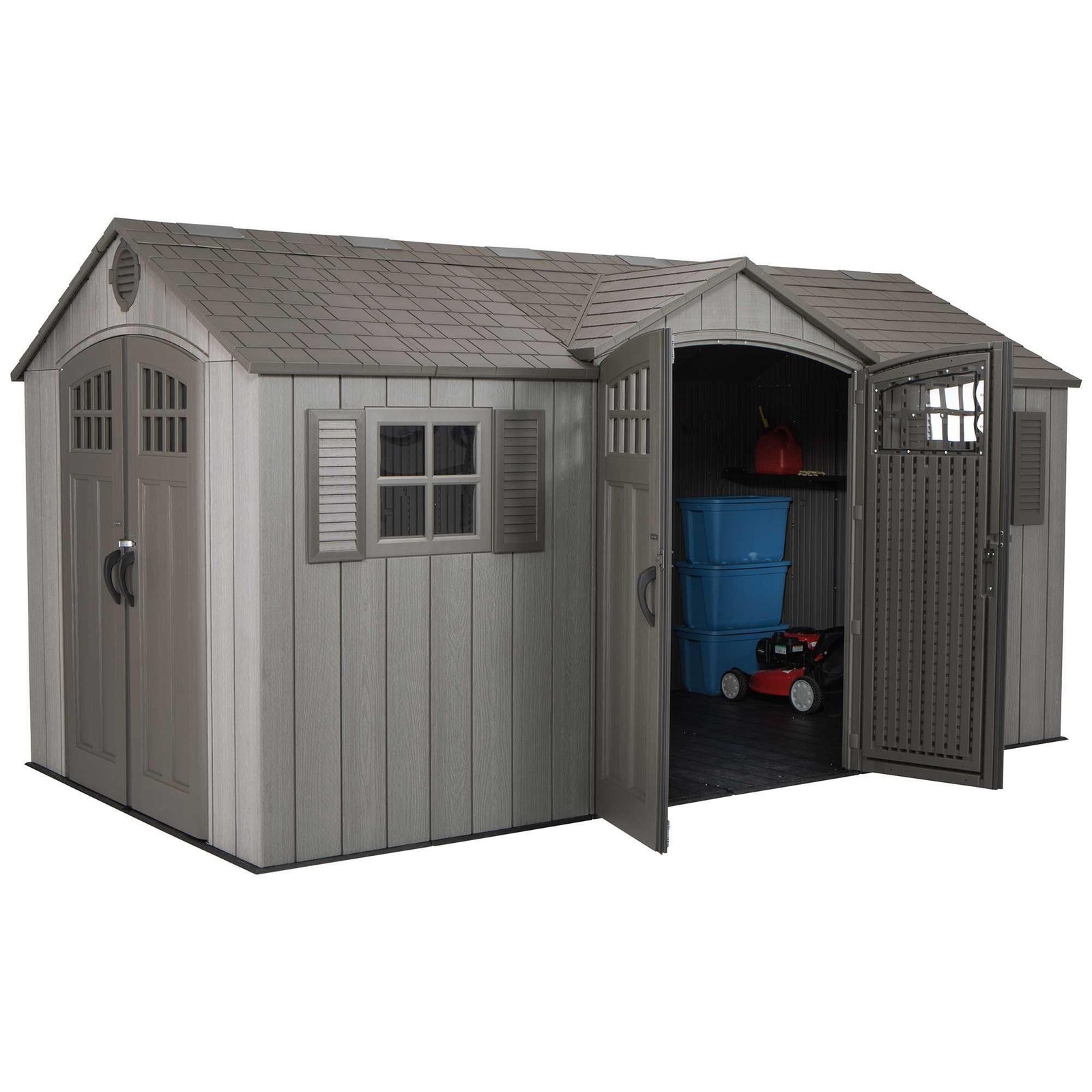 Lifetime 15 Ft X 8 Ft Outdoor Storage Shed – 60318 - Image 3