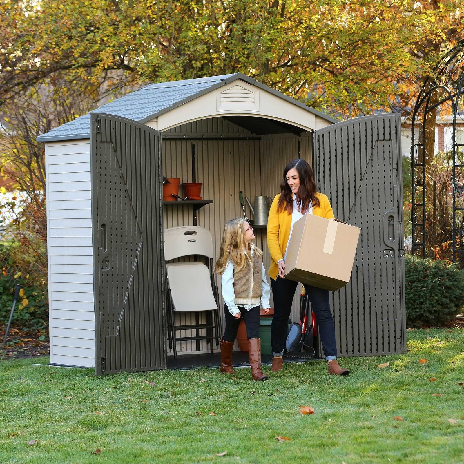 Lifetime 7 Ft. X 4.5 Ft. Outdoor Storage Shed – 60057 - Image 2