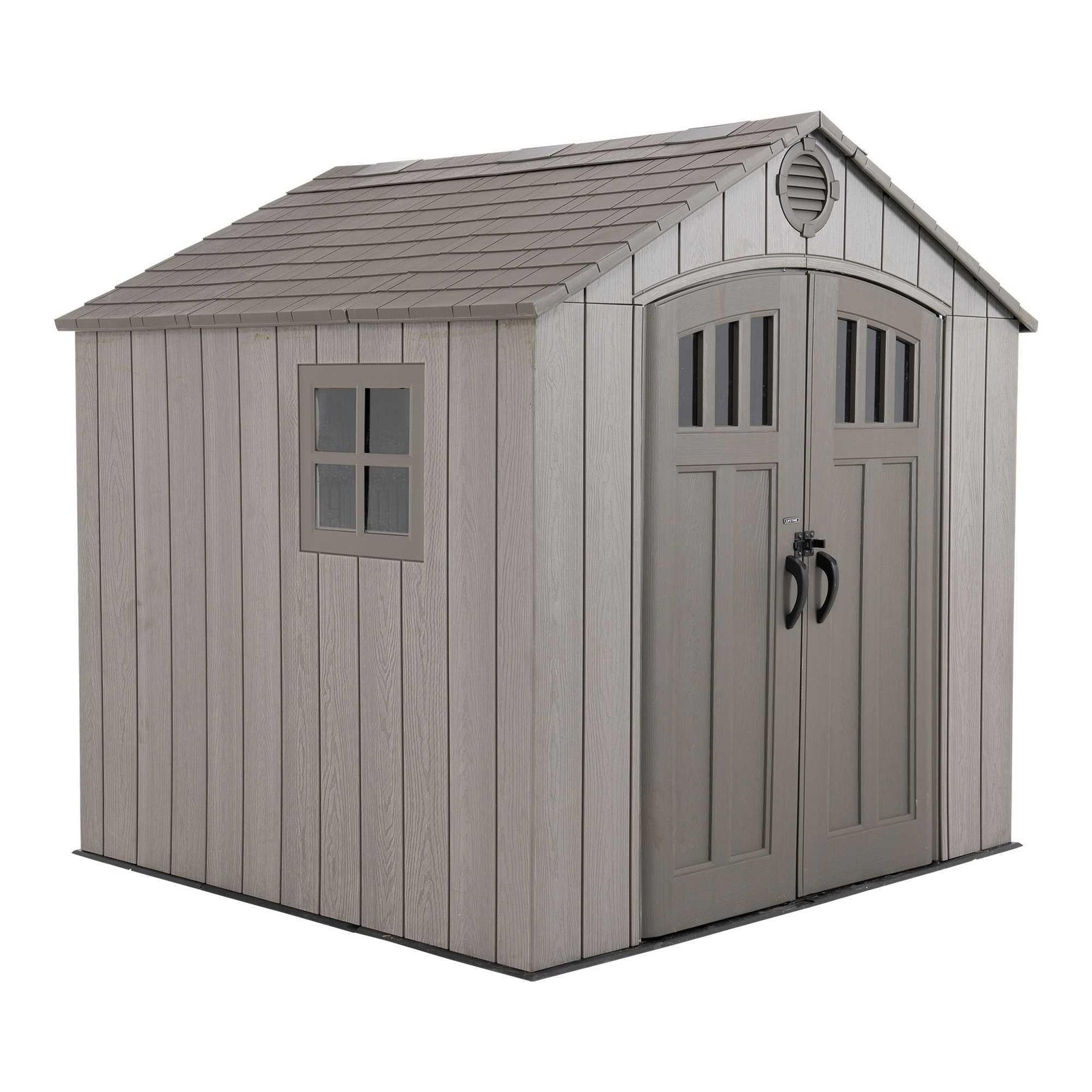 Lifetime_8_Ft._X_7.5_Ft._Outdoor_Storage_Shed_-_60370_front_view.jpg Lifetime 8 Ft. X 7.5 Ft. Outdoor Storage Shed – 60370 - Image 1