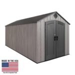 Lifetime 8 x 17.5 ft Outdoor Storage Shed – 60352