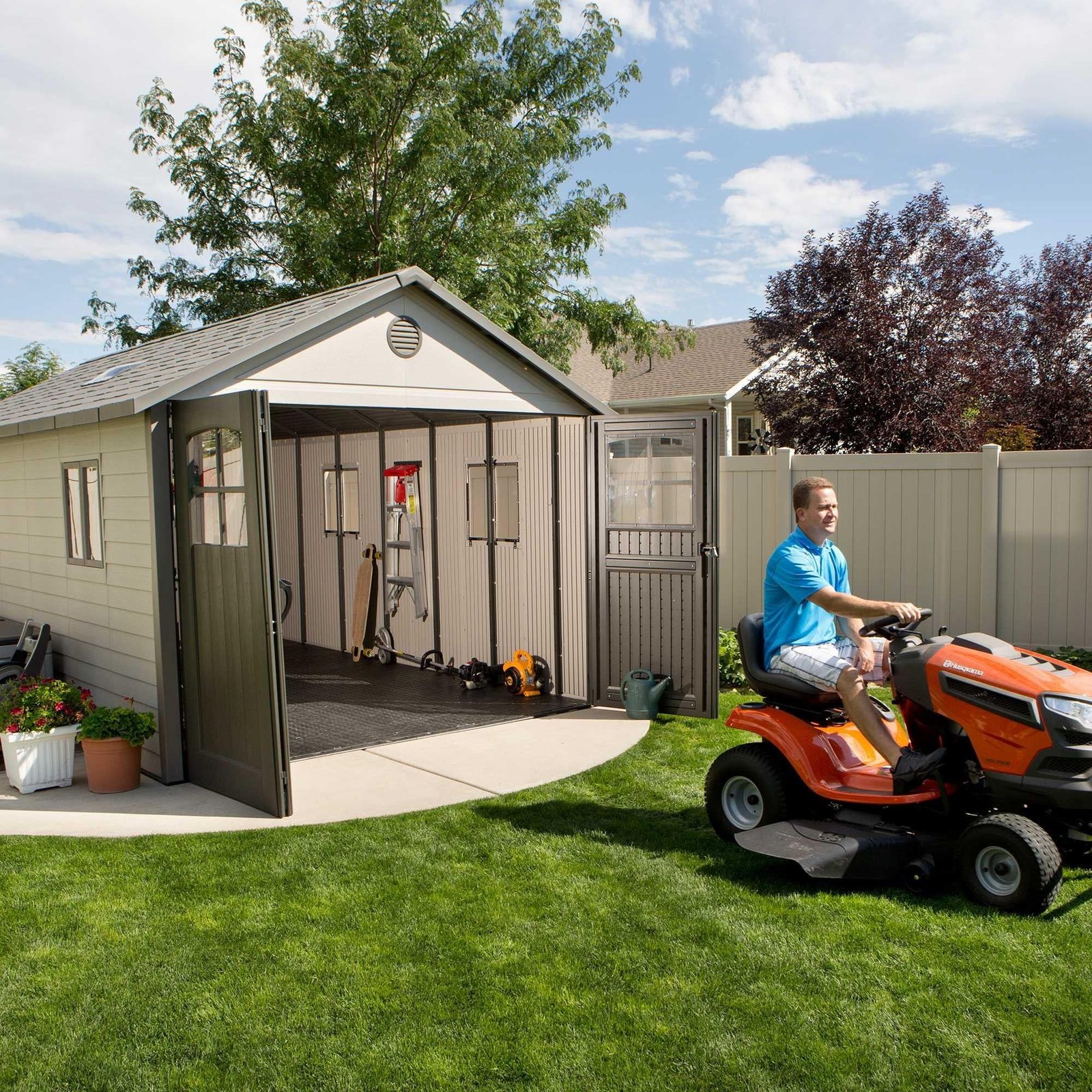 Lifetime 11 Ft. X 21 Ft. Outdoor Storage Shed – 60237 - Image 2