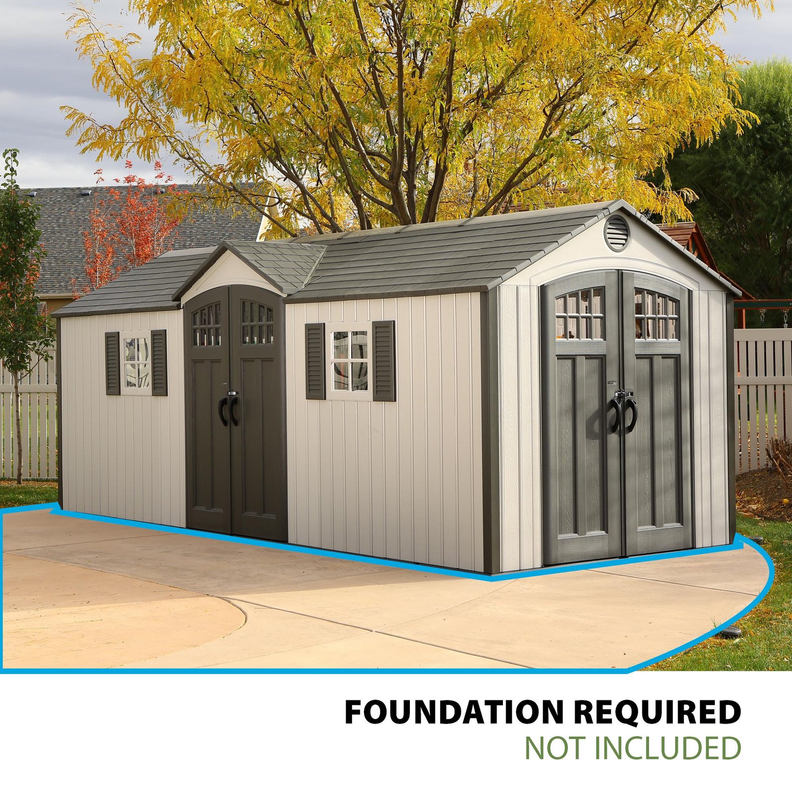 Lifetime 20 Ft. x 8 Ft. Outdoor Storage Shed – 60127 - Image 15
